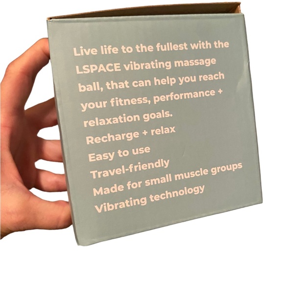 NWT L SPACE VIBRATING MASSAGE BALL TENSION RELIEF SMALL MUSCLES $42 NEW IN BOX - Picture 10 of 11